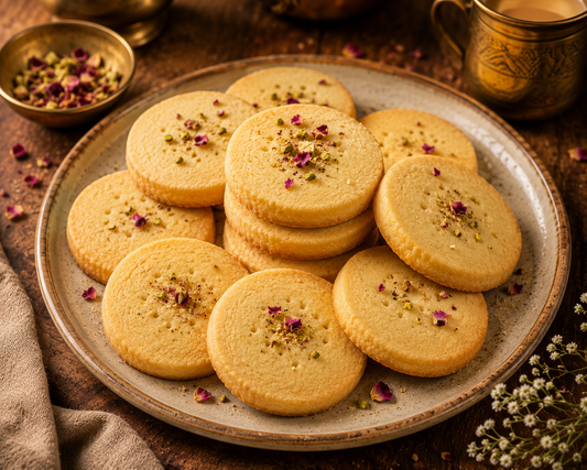 Ghee shortbread cookies